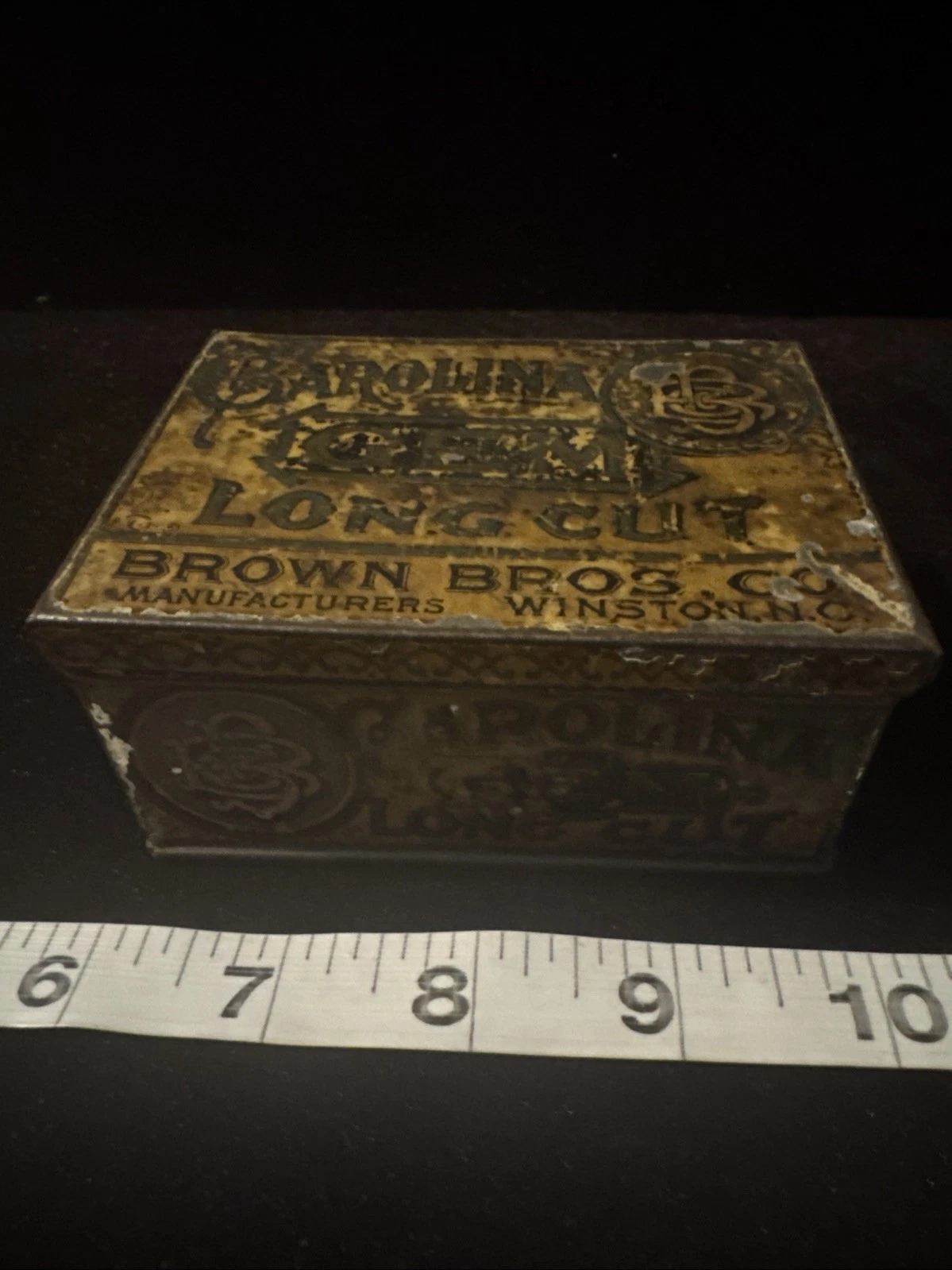 Vintage Carolina Gem Long Cut Tobacco Tin