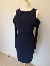 Cold Shoulder Cocktail Dress Ralph Loren Size UK 14