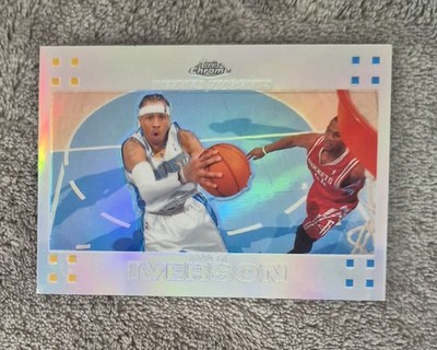 2007 Topps Chrome Allen Iverson Refractor /999 Rare 