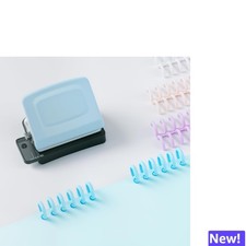 Compact Mini 6-Hole Puncher with Loose Leaf R...