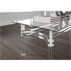 CHROME GLASS COFFEE COCKTAIL TABLE  Modern — photo 1