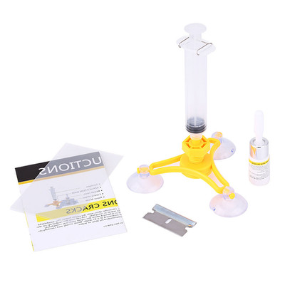 Car Auto Windshield Repair Kit Glass Crack Resin Sealer Windscreen Restore F SET