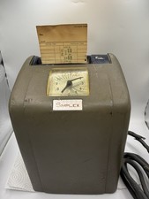 Vintage Simplex 8400-5 Time Clock Punch Recor...