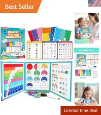 Magnetic Fraction Educational Puzzle, Magnetic Fraction Demonstration Book wi...