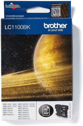 Brother LC1100BK - Black - original - ink cartridge - for Brother DCP-185, 385, - Picture 4 of 4