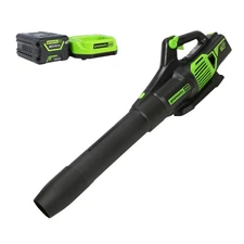 Greenworks 60V 610CFM Cordless Leaf Blower BL60L251 w/ 2.5Ah Battery &3A Charger