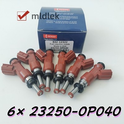 6X DENSO Fuel Injectors For 2005-2011 Toyota Avalon & Lexus ES350 23250-0P040