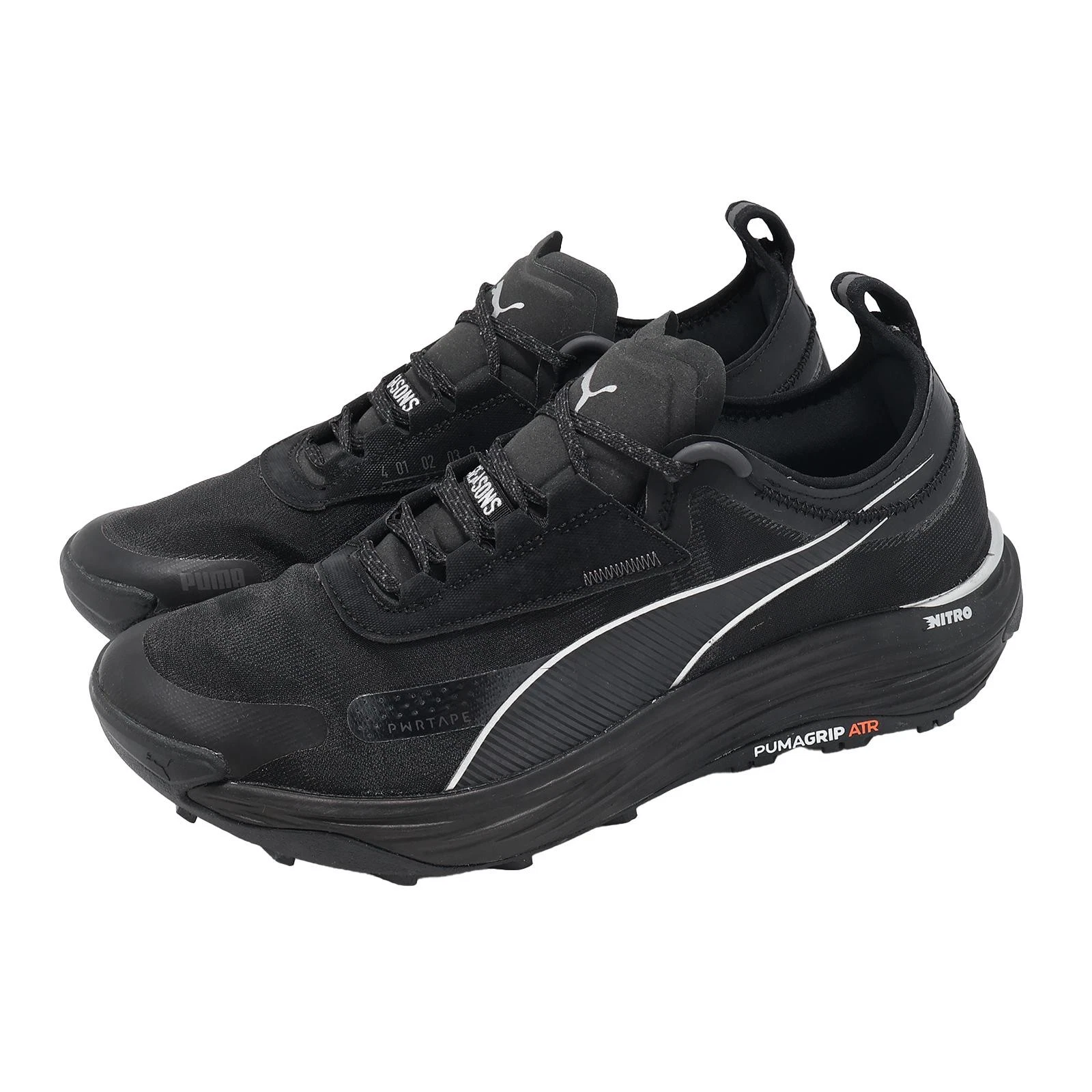 Puma Voyage Nitro 3 Black Dark Coal Men Trail Running Shoes 377745-01