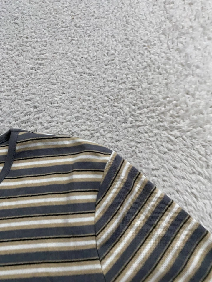 Camiseta Croft & Barrow feminina listrada manga longa gola redonda multicolorida tamanho GG - Imagem 3 de 4