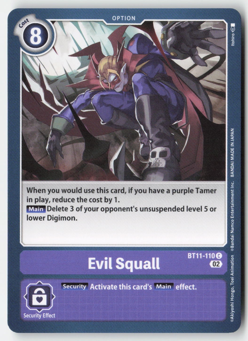 Evil Squall BT11-110 Normal Common Digimon