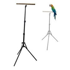 28-60inches Height Adjustable Bird Perch, Pepperwood Parrot Only Bird Perch