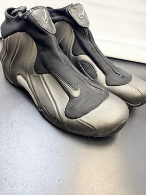 Nike Air Flightposite Black Silver OG 1999 Size 13 Sneakers w/ Box 830142-001