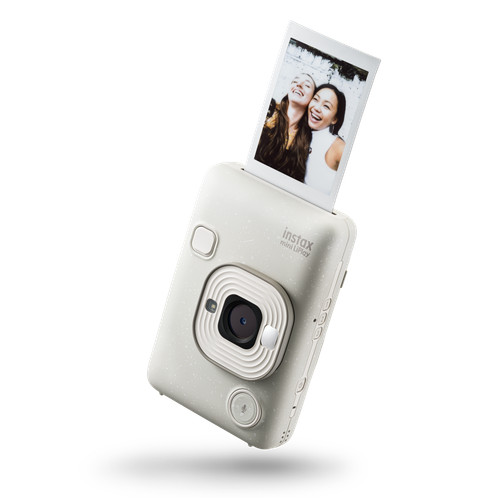 FUJIFILM Instax Mini Liplay Hybrid Instant Camera (Misty White)