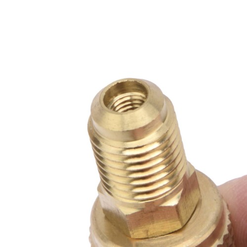1stk R32 auf R410a Klima Messing Adapter F 5/16 M1/4 SAE für Klimaanlagen - Bild 5 von 6