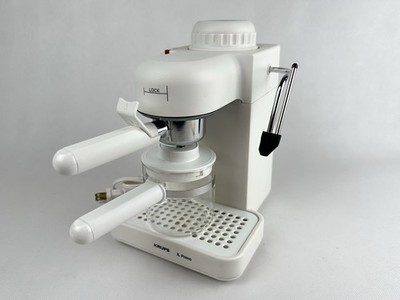 Krups IL Primo #972 White Espresso Machine Steam Wand Ground Coffee 800W 120V