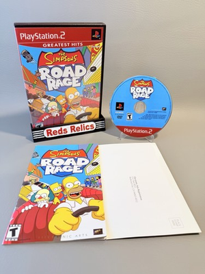 #ad The Simpsons Road Rage PS2 PlayStation 2 Complete CIB Near Mint Condition $33.95