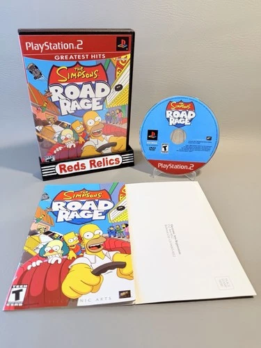 The Simpsons Road Rage PS2 PlayStation 2 Complete CIB Near Mint Condition