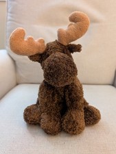 Mary Meyer Sweet Rascals Marlon Moose 10" Plush Brown, preowned