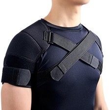 Double Shoulder Support Brace Strap Wrap Neoprene X-Large Pack of 1