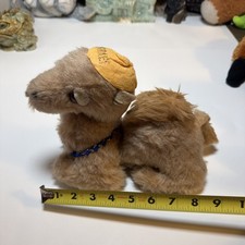 Vintage Israel Camel Plush Stuffed Animal Hat Collar
