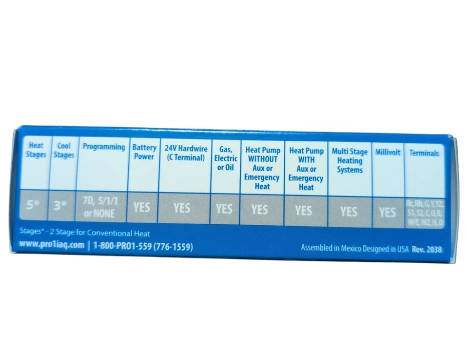 New Pro1 IAQ T855SH Universal Light Commercial or Residential Thermostat - Image 2 of 4