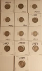 Mercury Dimes 90% Silver lot (13) collection 1937 P D See Photos