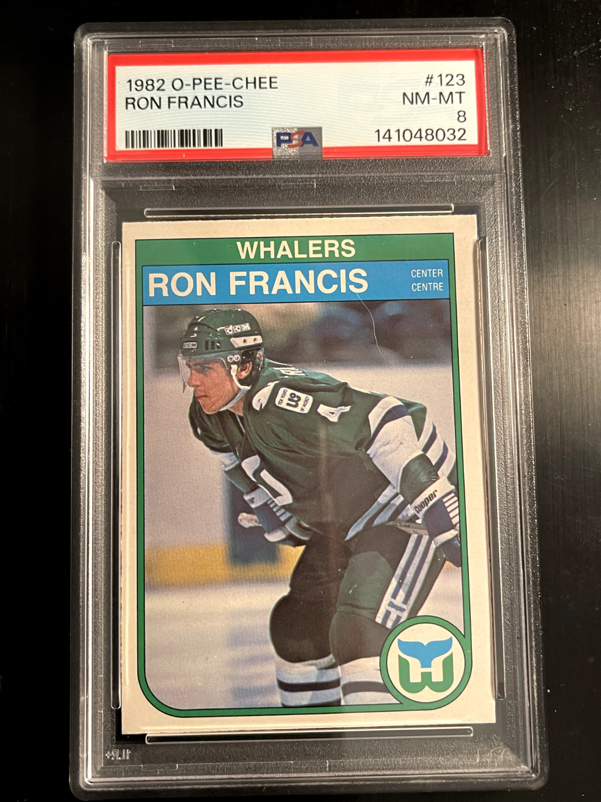 1982-83 O-Pee-Chee - Ron Francis #123 (RC) PSA 8