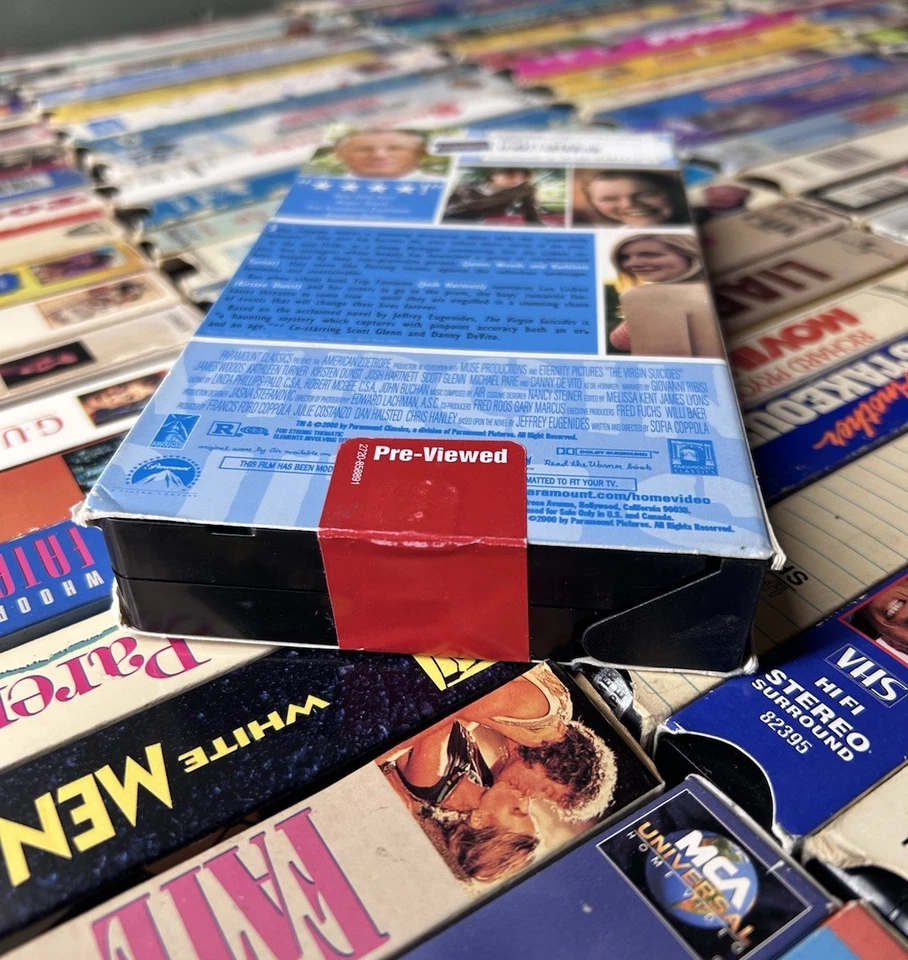 The Virgin Suicides VHS Tape Rare 2007 Blockbuster “Pre-Viewed” Sealed HTF OOP - Bild 3 von 4