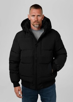 Winterjacke Pit Bull West Coast PitBull Gesteppt mit Kapuze Schwarz Patton