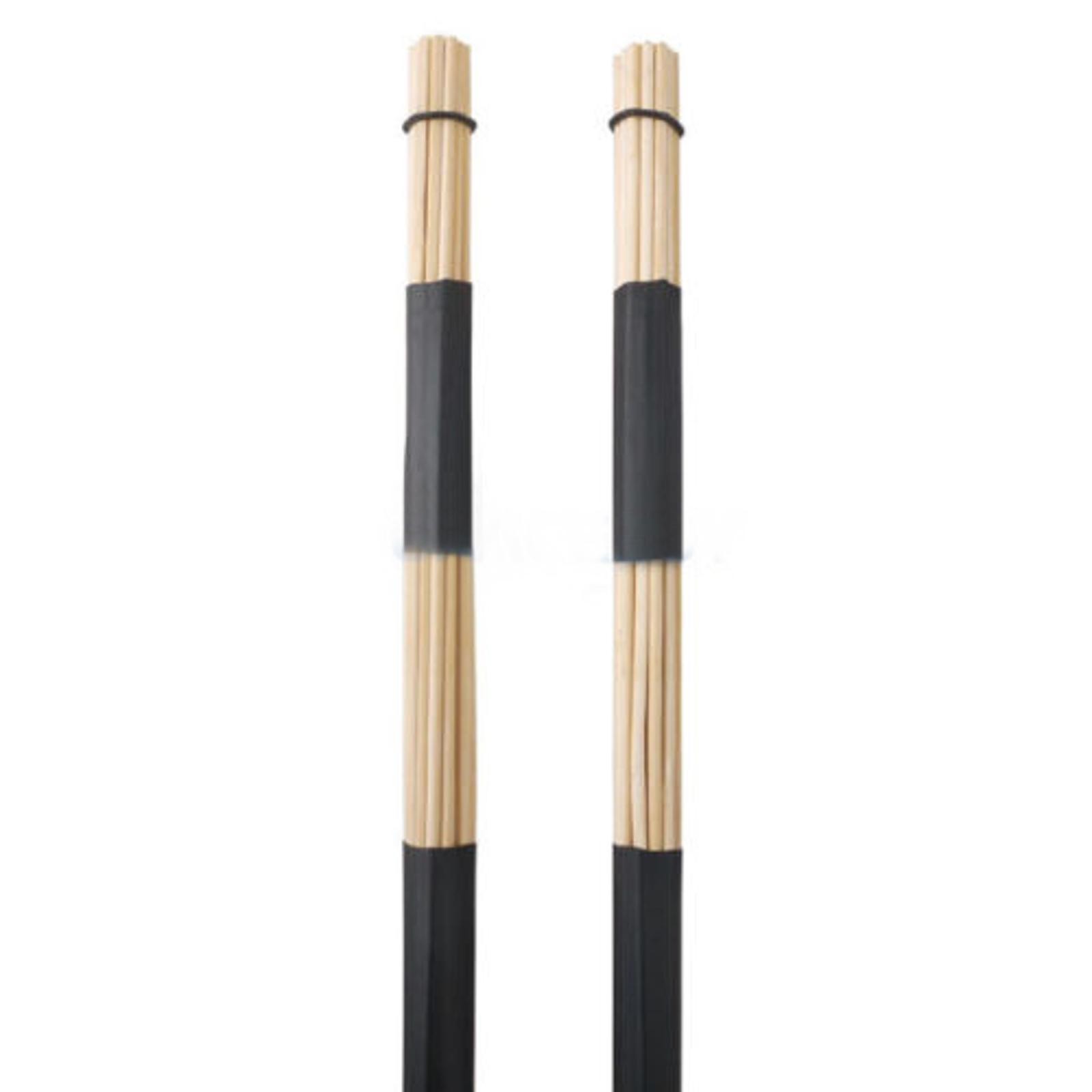 15.7" Lower Volumes Hot Rods Bamboo Drum Sticks Professional Brushes 19 Dowels E
