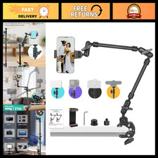 22" Magic Arm with Clamp - Overhead Phone  Camera Mount, Articulating Boom for
