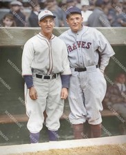HE839 Andy Cohen - Rogers Hornsby Giants Braves 8x10 16x20 Colorized Photo