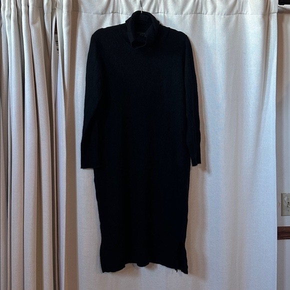 charter club cashmere dress Women's 100% Turtleneck Midi MEDIUM NWOT Color_Black / White soft cashmere sweater dress Color:Peach 29 Chic Black Dress Midi dresses