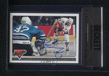 BAS 1993-94 Topps Premier Pierre Turgeon #190 Seal of Authenticity Auto HOF 3c7