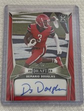 2023 Demario Douglas Auto Rookie Leaf Draft Red🔥