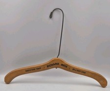 RICHARD RICH Richie FURRIER Vintage FUR Advertising Wood  Wire Clothes Hanger
