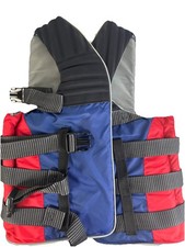 Stearns Adult L Type III Wavebreaker Series Life Jacket Ski Vest Black/Red/Blue