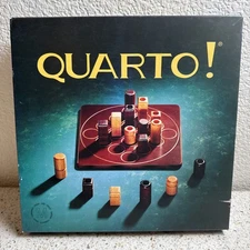 Vintage Quarto! Board Game Wooded Pieces Size Medium 1993 Gi Gamic