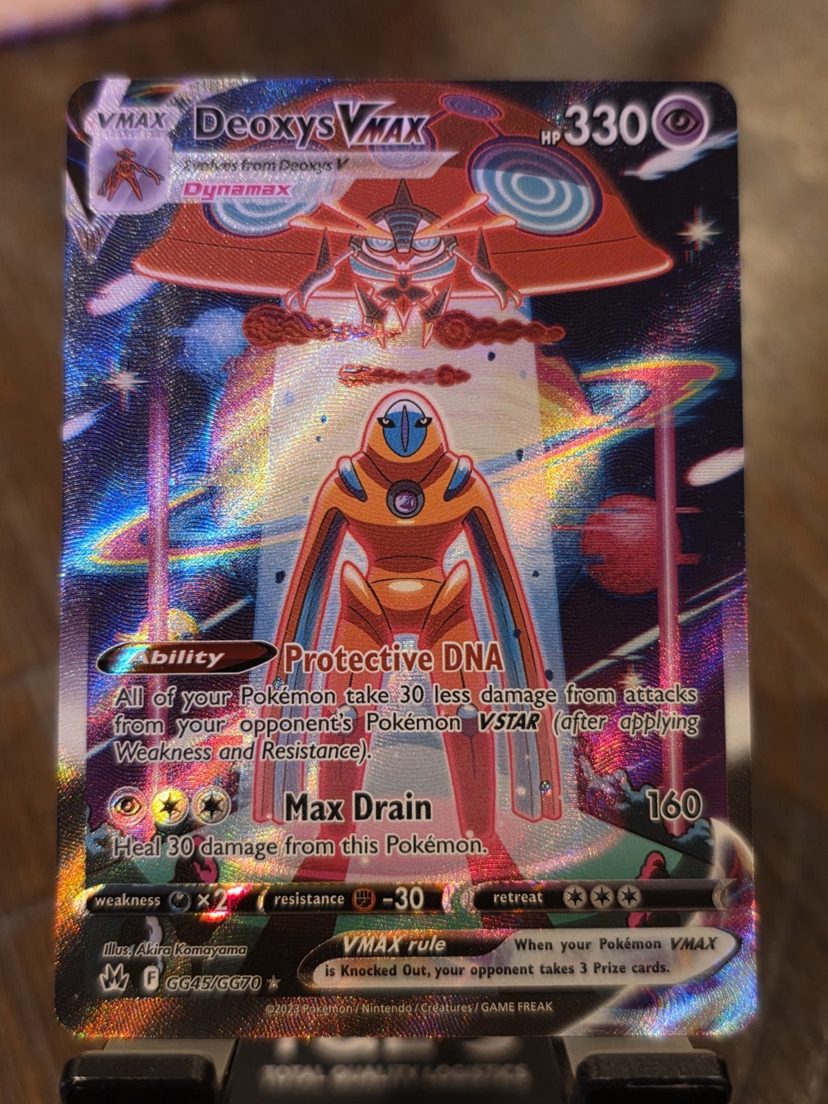 Pokemon Crown Zenith Deoxys VMAX GG45/GG70 Near Mint Condition