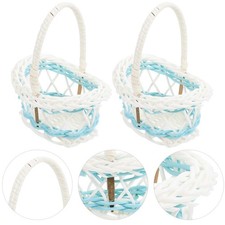  4 Pcs Mini Cestini Cesta Piccola Imitazione Cestino Rattan Minuscoli