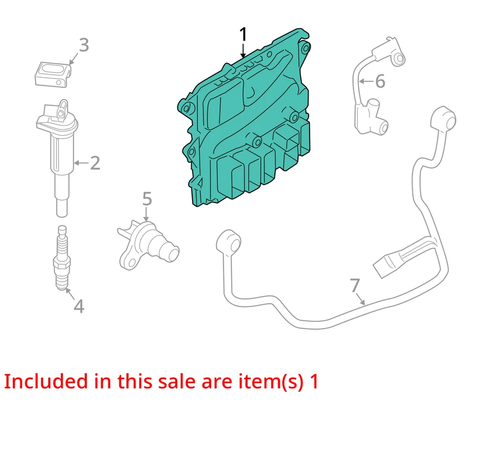 Módulo de control electrónico ECM del motor 4,4 L Twin Turbo compatible con 09-12 BMW 750i 635719 Foto 3 de 4