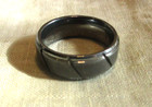 Ring Band Line Design  Silvertone Size 10 — photo 3
