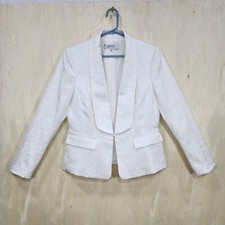 Kasper Womens Animal-Print Blazer Sz 8