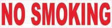 16in x 4in No Smoking Vinyl Sticker Business Sign Decal