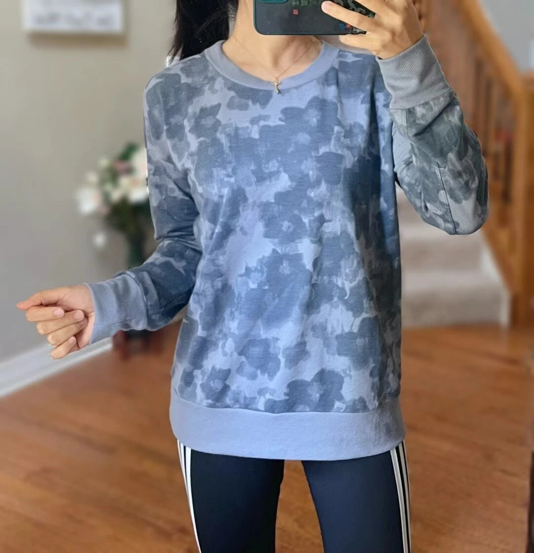 Mondetta Ladies Printed Sweatshirt Light Weight Active Top Size