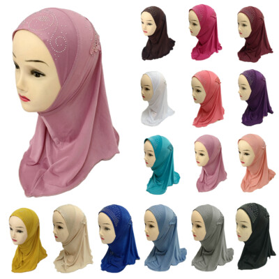 Amira One Piece Muslim Kids Girls Hijab Scarf Headscarf