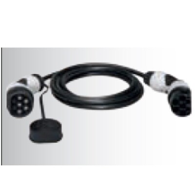 Bals Elektroauto Ladekabel Typ 2 32A 3 phasig 22kW 5 Meter glatt E-332414 weiß