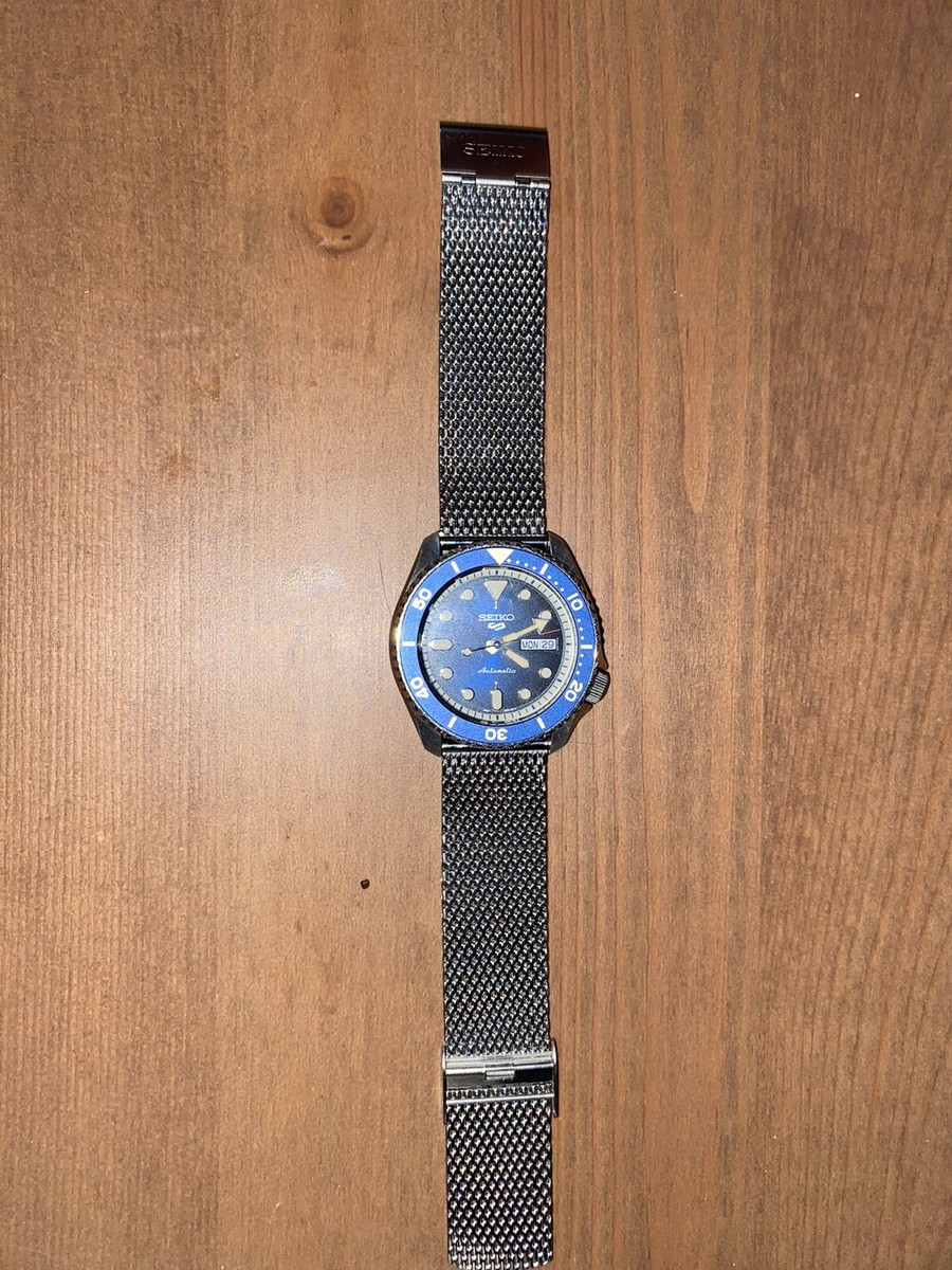 Seiko 5 Sports Blue Men's Watch - SBSA015 | eBay Australia