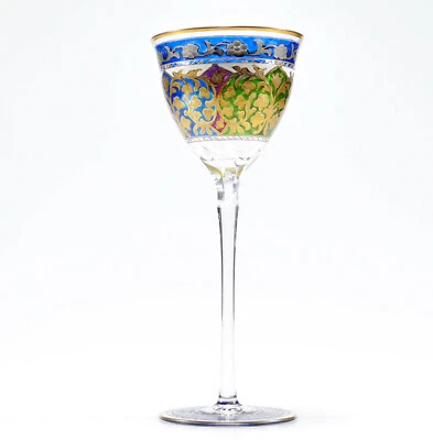 Römer Jodhpur Stängelglas Fritz Heckert 1900 Jugendstil Weinglas silber 3 - Bild 1 von 4