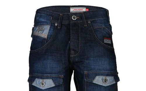 Pantalones de mezclilla informales Rawcraft para hombre rectos Vanqsh Chilrob Darhust - Imagen 4 de 13